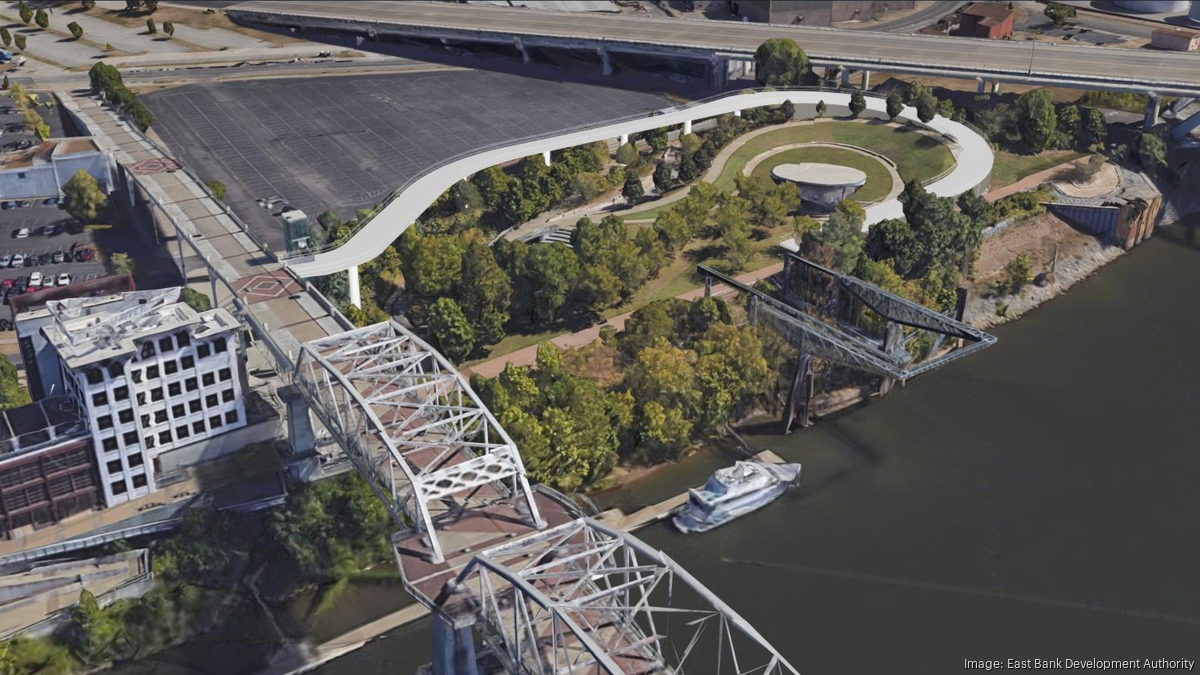 Titans' $25M East Bank ramp, Oracle pedestrian bridge make progress ...