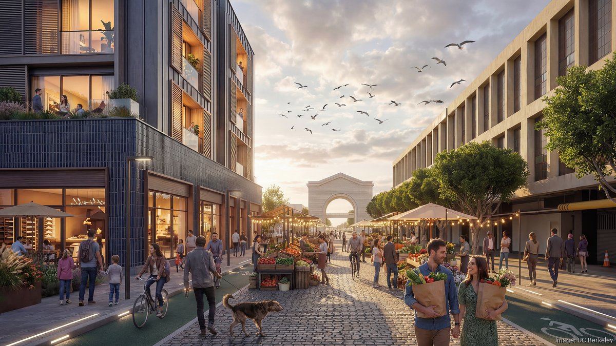 A park, a music venue and a 23-story tower: Cal, Stanford students reimagine Kirkland Yard, SFMTA's oldest bus yard - San Francisco Business Times
