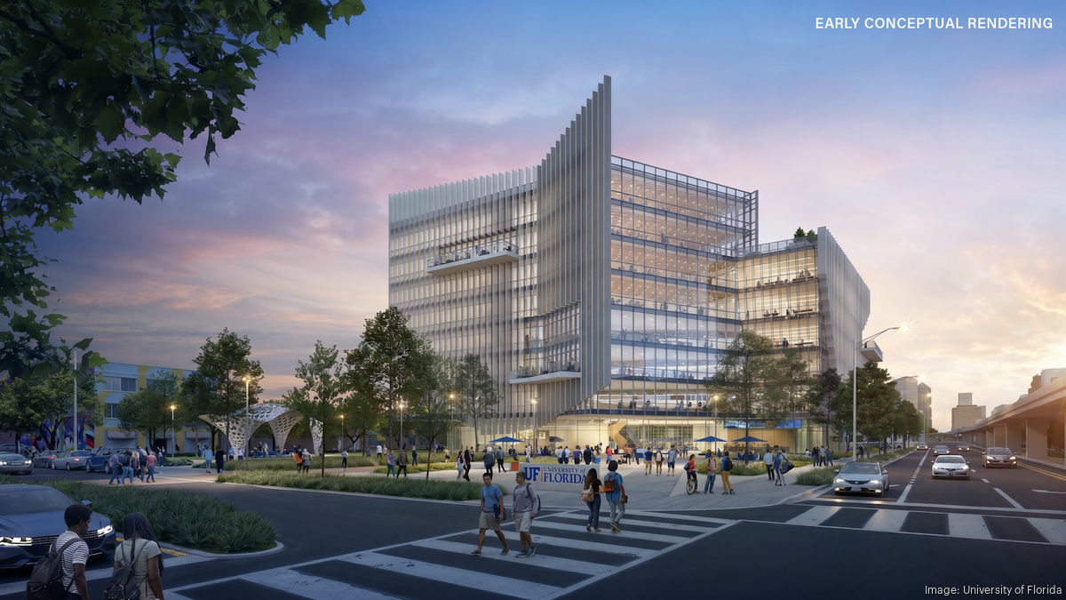 DDRB board approves conceptual design for first new UF campus building, OKs items for Lofts at Southbank and Pier 95 - Jacksonville Business Journal