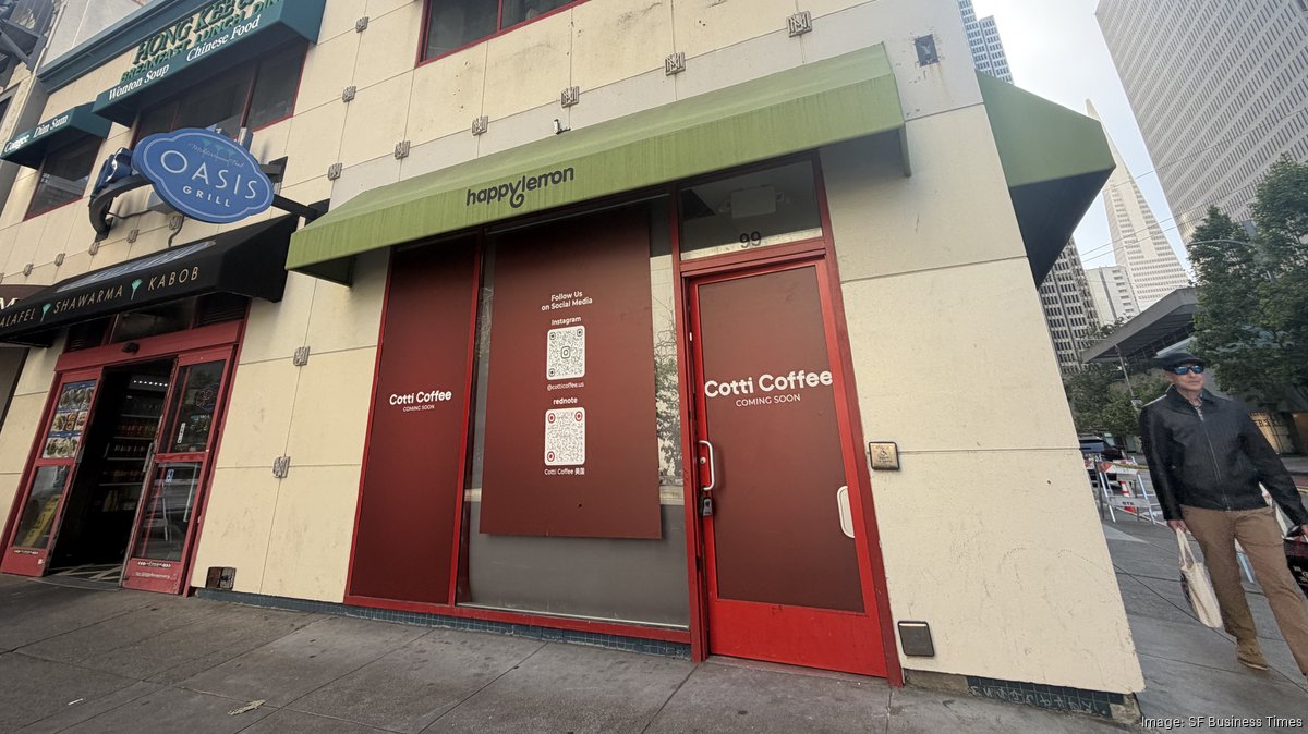 China's second-largest coffee chain Cotti Coffee enters S.F. Bay Area - San Francisco Business Times