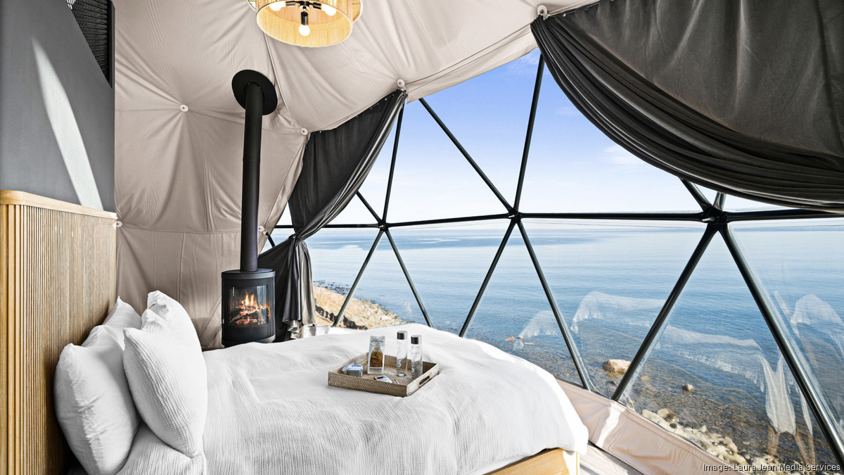 The Harbors luxury resort opens on Lake Superior's North Shore with geodesic domes, A-frames - Minneapolis / St. Paul Business Journal