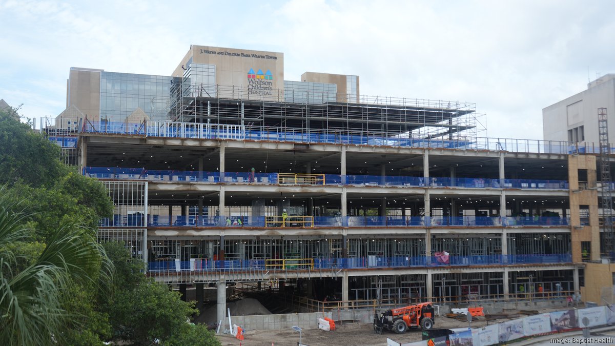 $190M emergency tower project allows Baptist to reimagine its processes - Jacksonville Business Journal