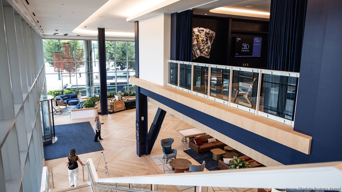 Uptown office tower unveils major makeover with new tenant lounge, spec suites and renovated lobby - Charlotte Business Journal