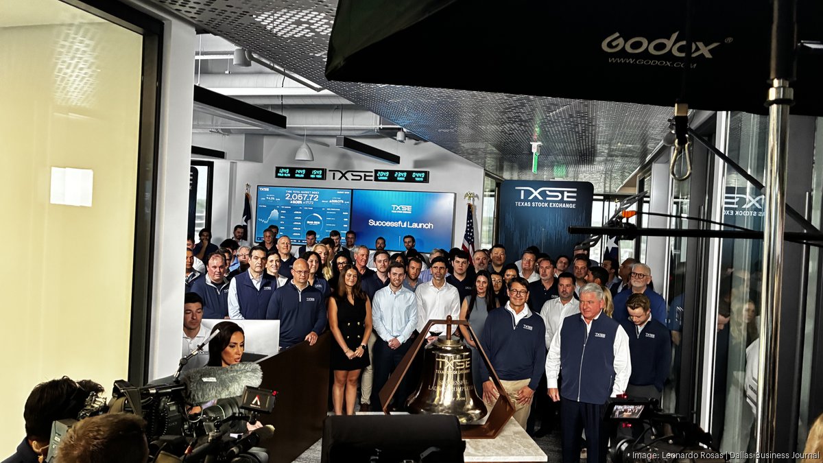 Texas Stock Exchange celebrates month of trading with fanfare, confetti. Next: Cannon fire?