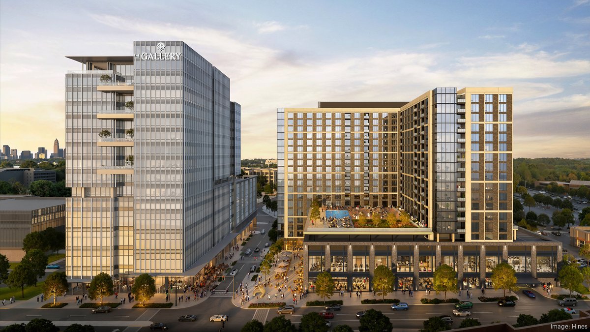 Hines unveils plans for 19-story towers, retail plaza in heart of SouthPark (RENDERINGS) - Charlotte Business Journal