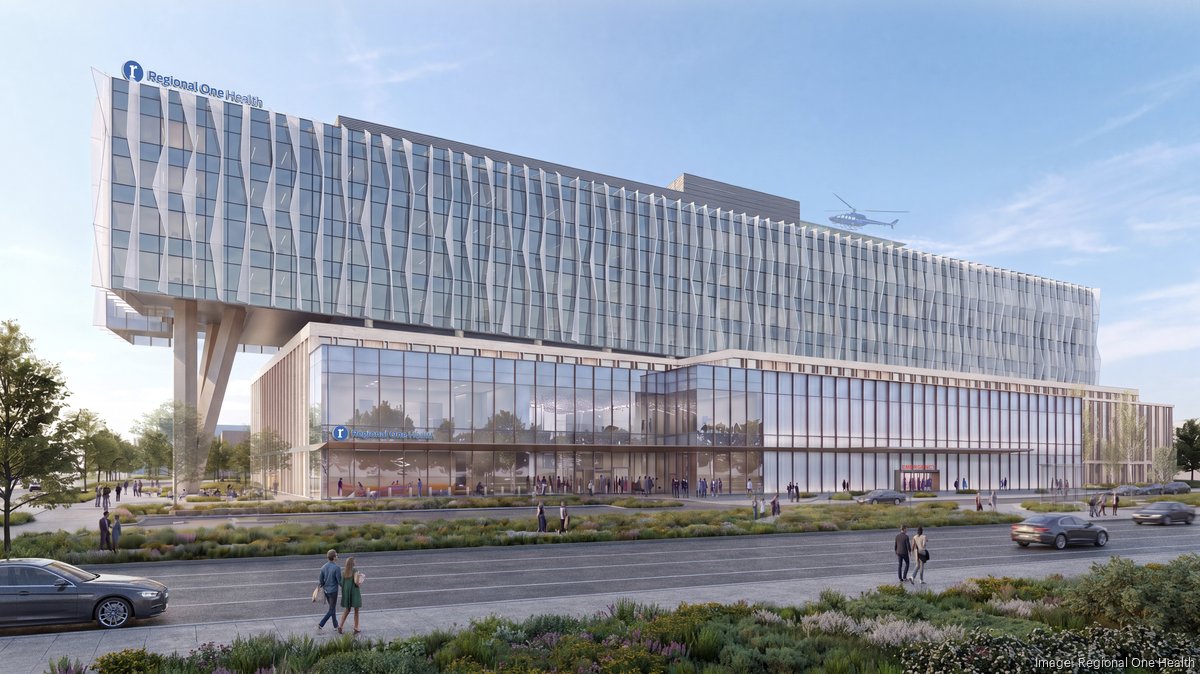 Regional One Health unveils design for new $900M hospital - Memphis Business Journal