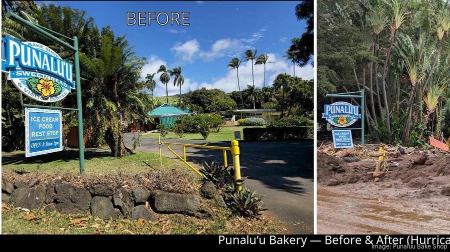 Punaluu Bake Shop sustains major damage from Tropical Storm Lala