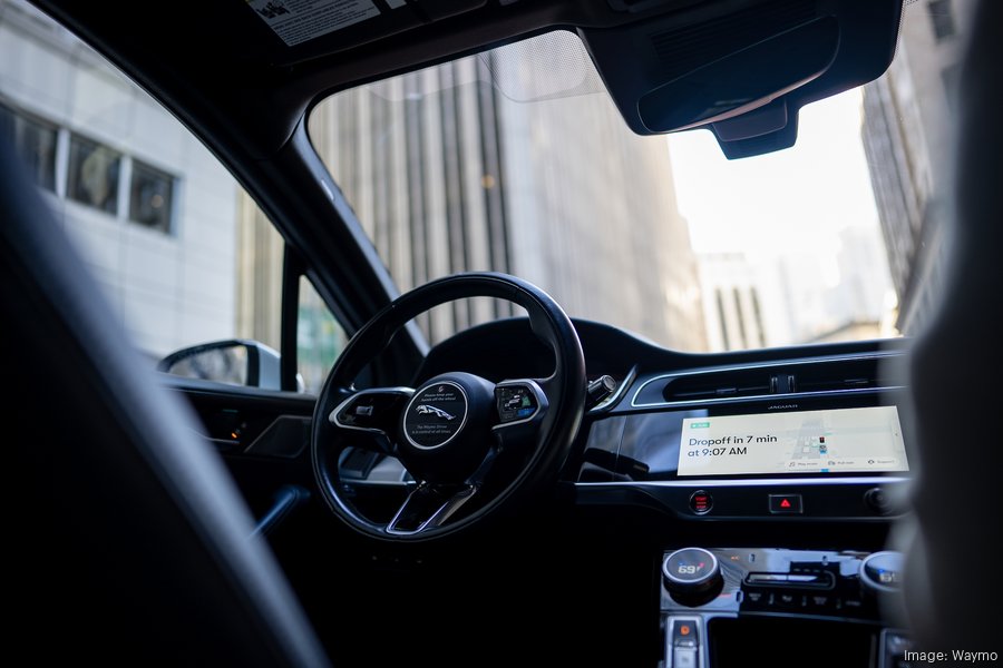 We took a Waymo from Westshore to Water Street