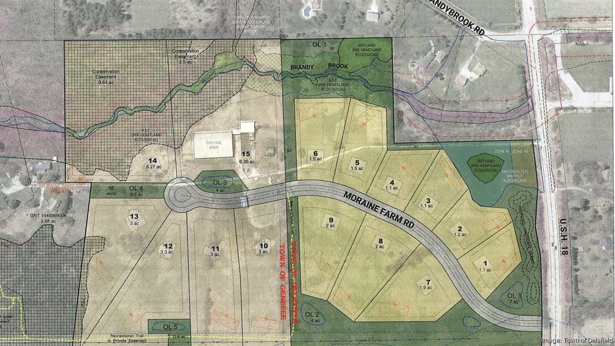 Developer pitches 15-home subdivision spanning two Waukesha County towns