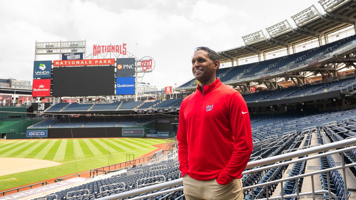 Nationals exec Jason Sinnarajah wants to shorten concession lines, customize the fan experience