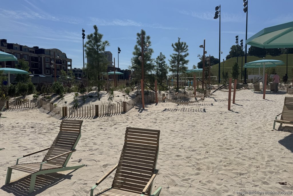Rash Field Park wraps up $35M overhaul with urban beach, pickleball - Baltimore Business Journal