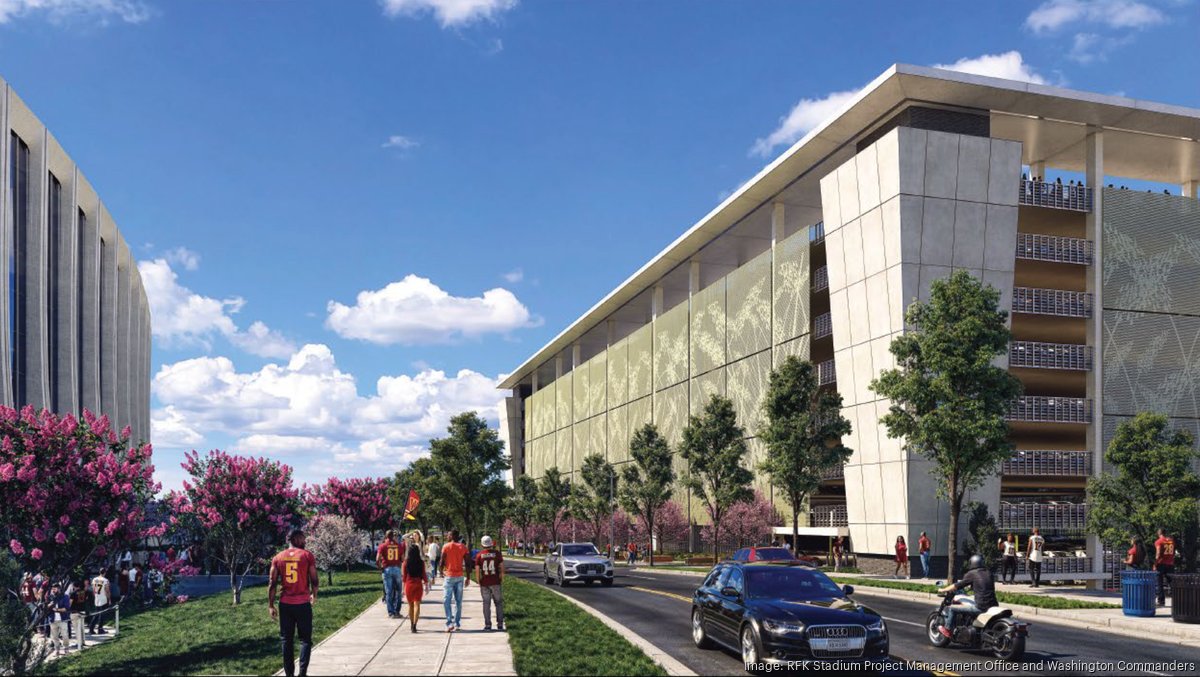 Commanders unveil designs for two RFK campus garages totaling 6,000 spaces