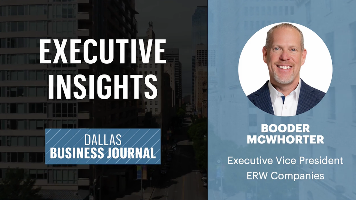 Executive Insights with Booder McWhorter, executive vice president, ERW ...