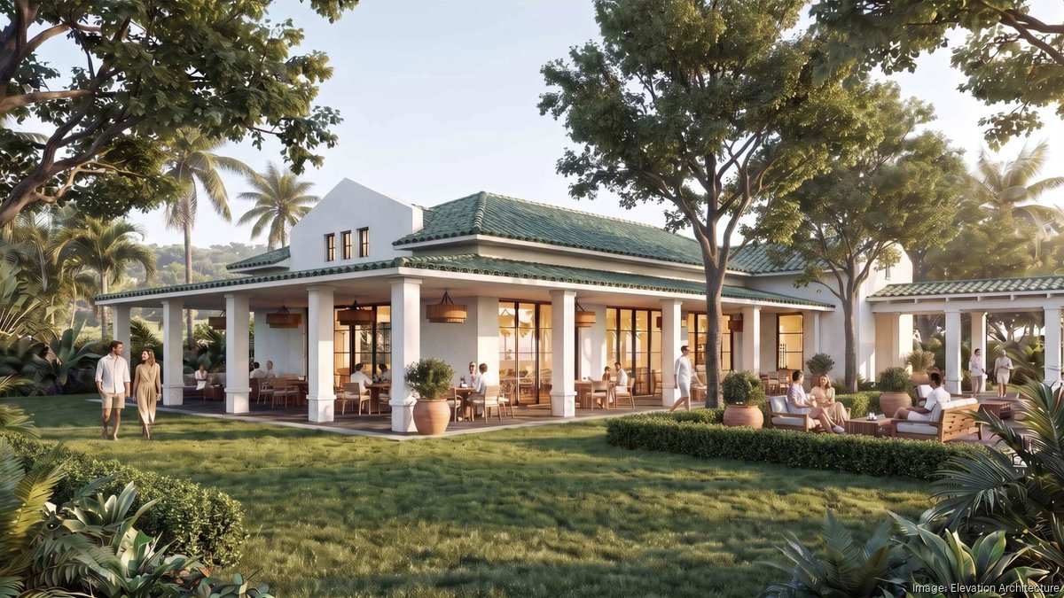 Proposed Century Oaks private club to include restaurant, pool bar, plans show