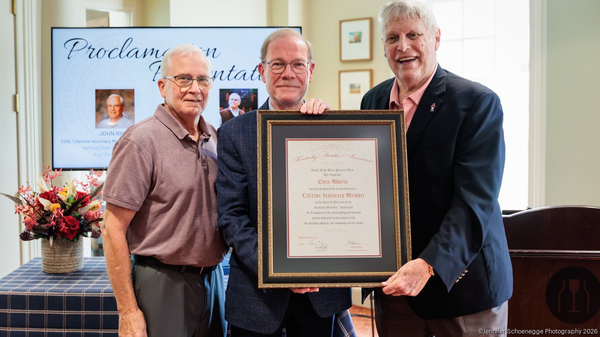 Brown-Forman bourbon veteran Chris Morris receives rare KDA honor
