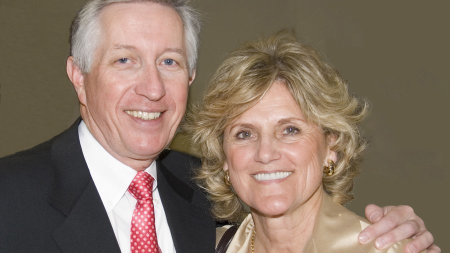 Ms Roshanski El Roskovensky with his wife, Jeanne.Both earned master’s degrees at ...