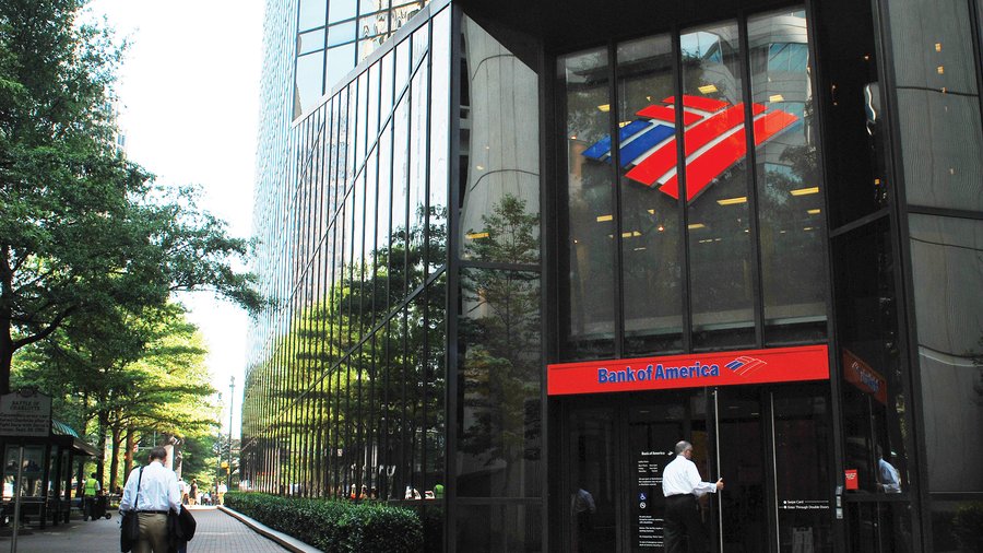 Bank of America entrance