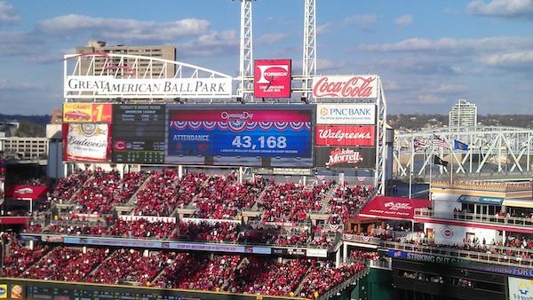 Reds upgrade video displays at Great American Ball Park