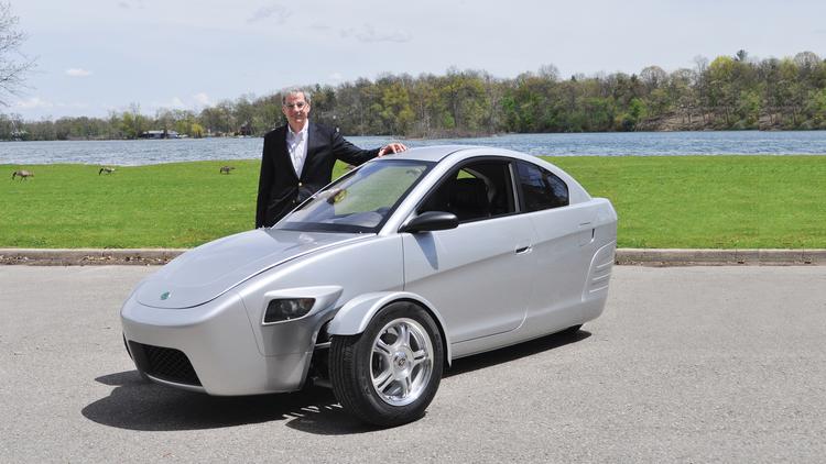 Extends Funding Lifeline To Phoenix Based Car Startup Elio Motors Founder Paul With His Car The