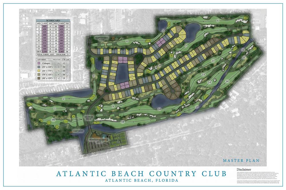 Toll Brothers Riverside Homes Pegged For Atlantic Beach Country The Site Plan For Atlantic Beach Country Club