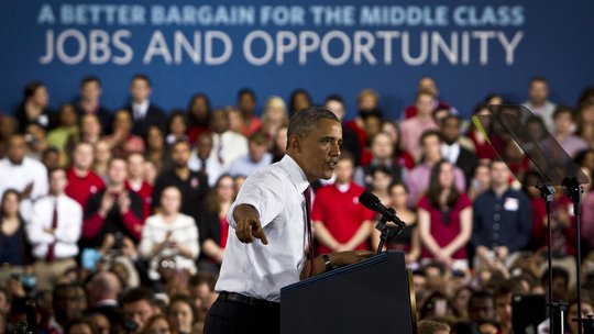 Obama speaks at N.C. State University