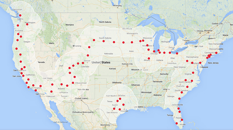 Tesla Charging Stations Map Canada