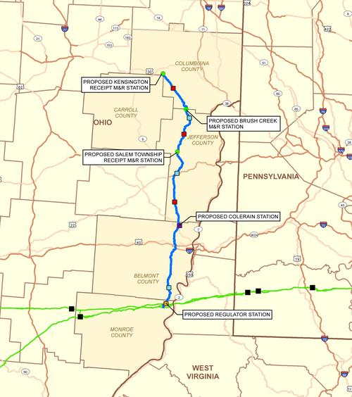 Texas Eastern Transmission’s 76-mile Open Project would extend pipeline ...