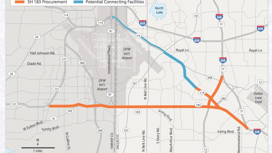 Texas Highway 183 Map Highway 183 Construction From Euless To Dallas Is Next In Line - Dallas  Business Journal