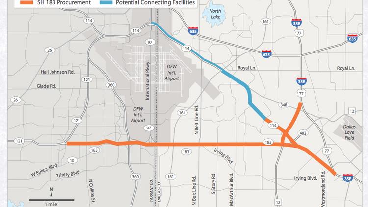 Highway 183 construction from Euless to Dallas is next in line - Dallas