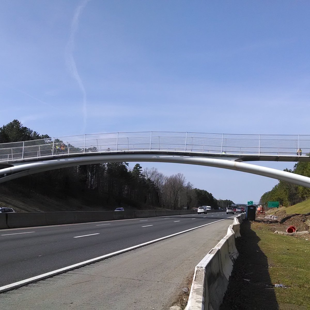 american tobacco trail bridge Now open: American Tobacco Trail Bridge over I-40 in Durham