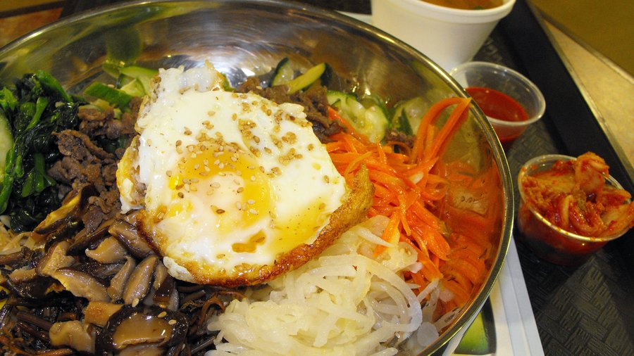 World full of food and people watching at Koreana Plaza in Rancho World full of food and people watching at Koreana Plaza in Rancho