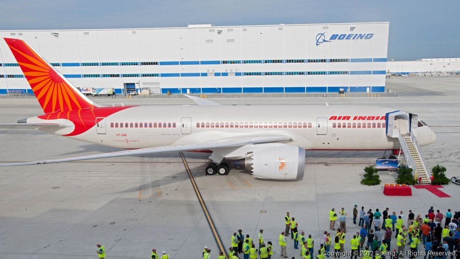 Air India 787 Delivery in Charleston
