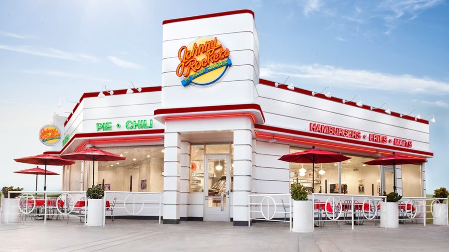 Johnny Rockets Retro Style johnny rockets exterior