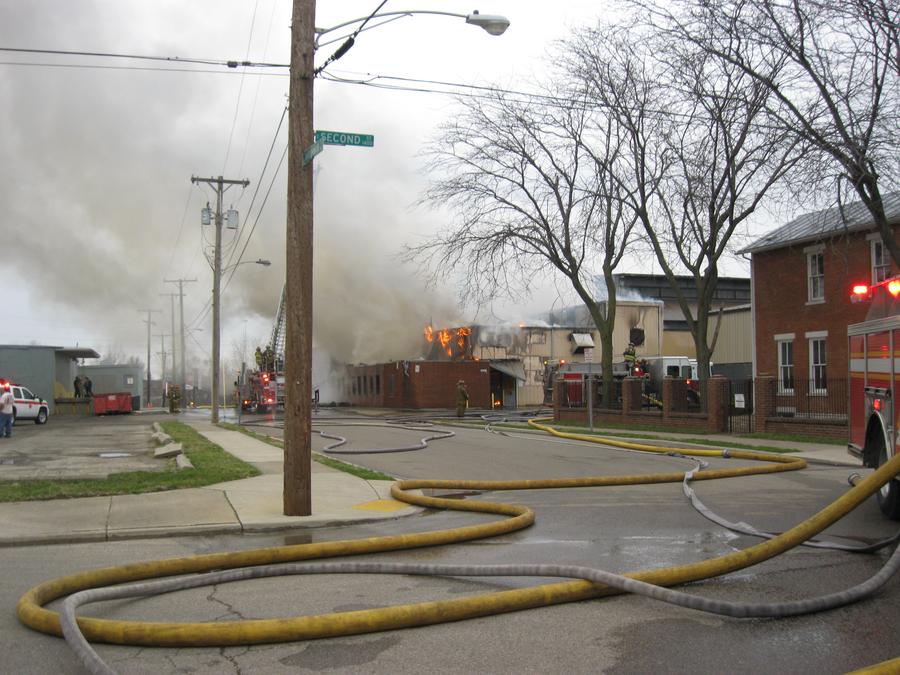 Downtown Dayton fire Dayton Business Journal