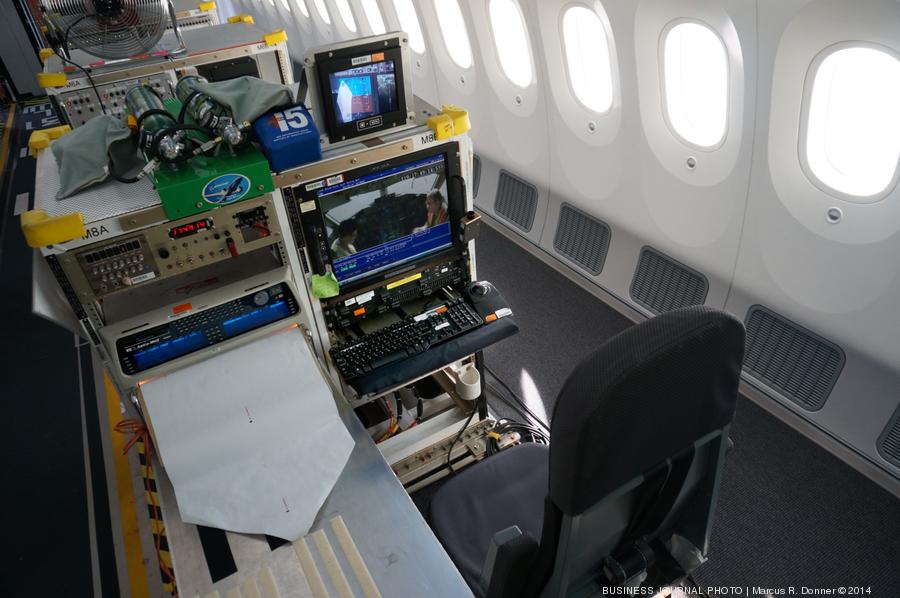 A look inside a Boeing 7879 flight test plane Puget Sound Business