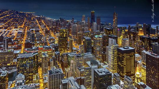 Chicago skyline Dec 2013