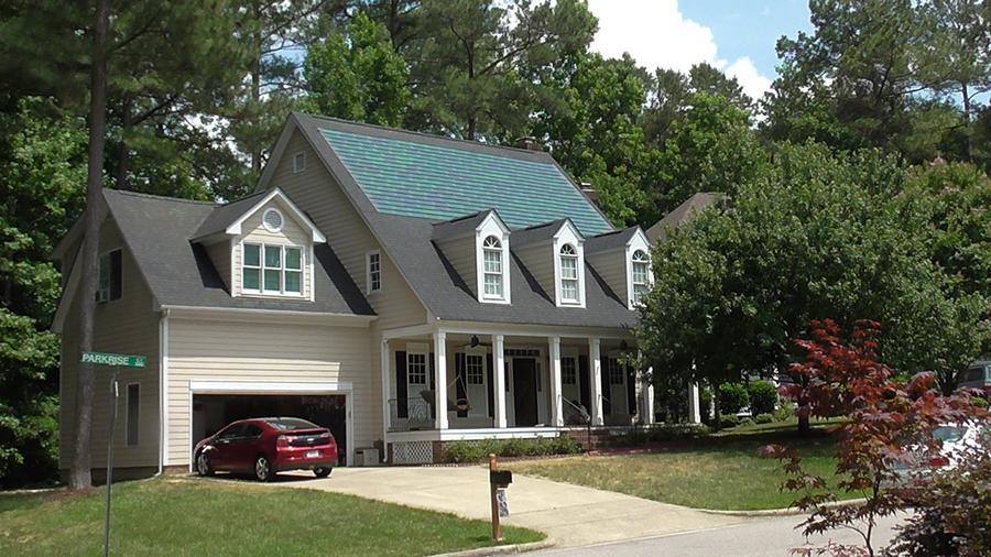 Sun Dollar Energy of Raleigh installs solar shingles made by DOW ...