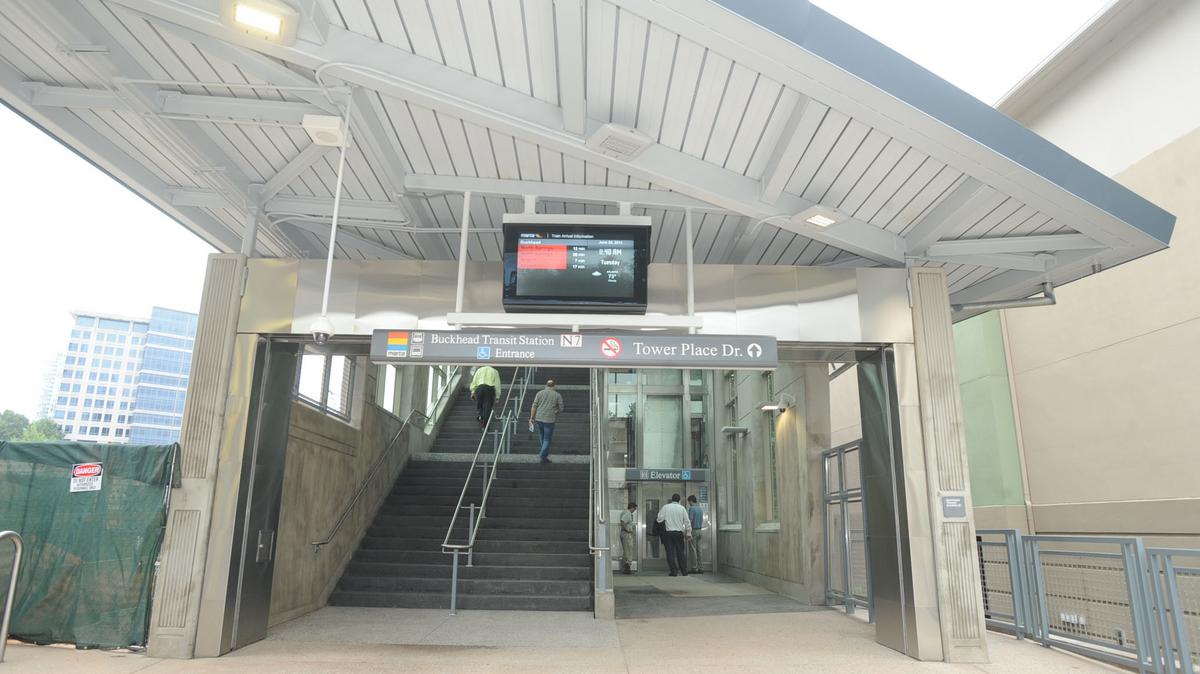 Pedestrian bridge opens at Buckhead MARTA station (SLIDESHOW) - Atlanta ...