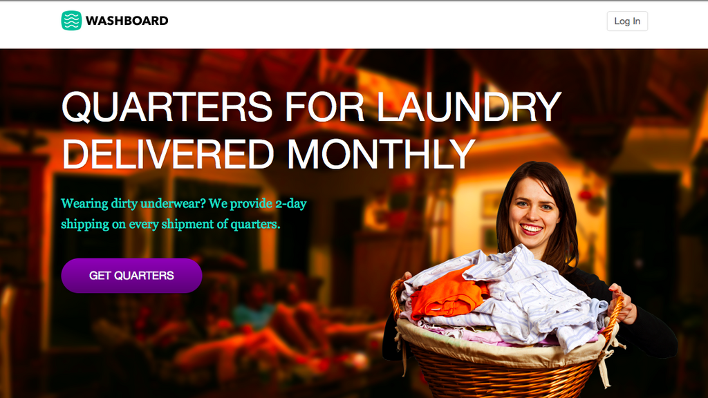 Washboard, the site that mailed quarters for laundry, folds after one week  - The Business Journals