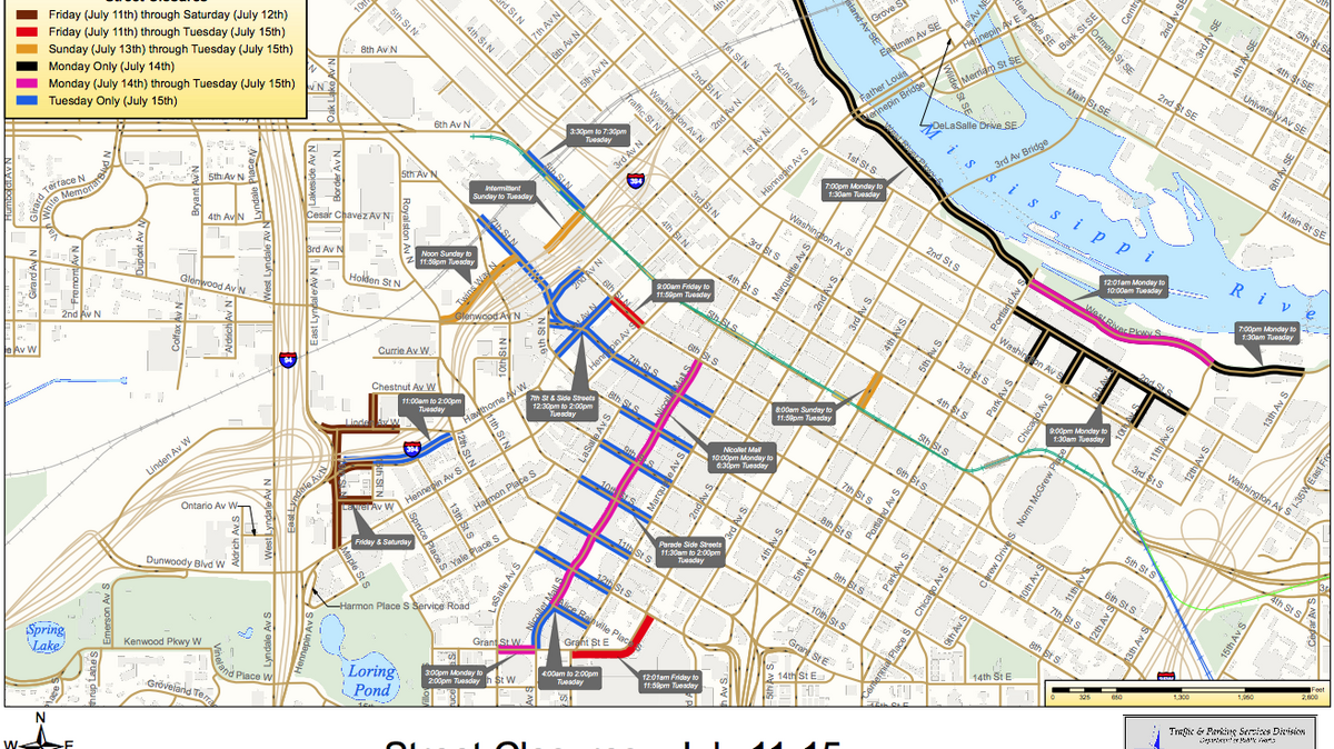 MAP: Street closures for All-Star Game, Basilica Block Party start ...