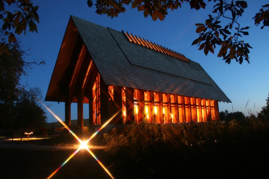 My Favorite Building Marjorie Powell Allen Chapel Kansas City Powell Gardens Chapel Heartland Images