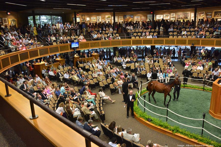 Scenes from the FasigTipton horse sales in Saratoga Springs New York