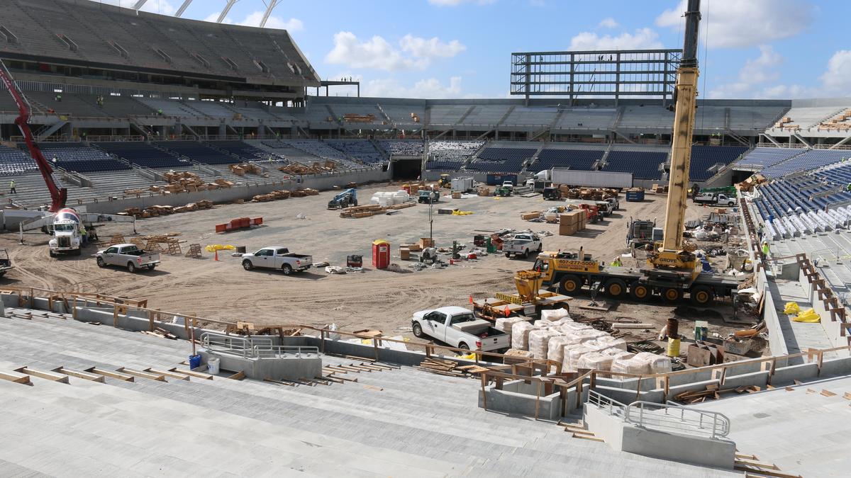 Construction update: Atop the Citrus Bowl’s plaza deck - Orlando ...