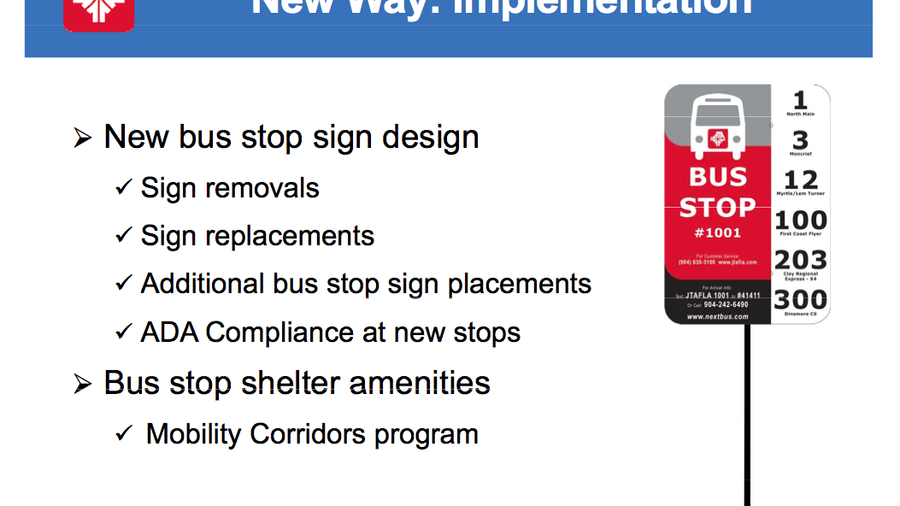 JTA proposed optimized bus routes
