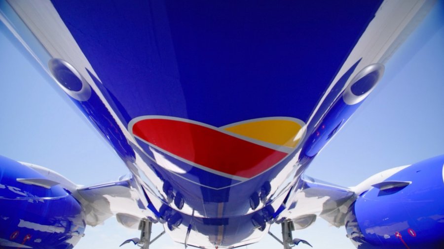 Southwest  Airlines Plane belly