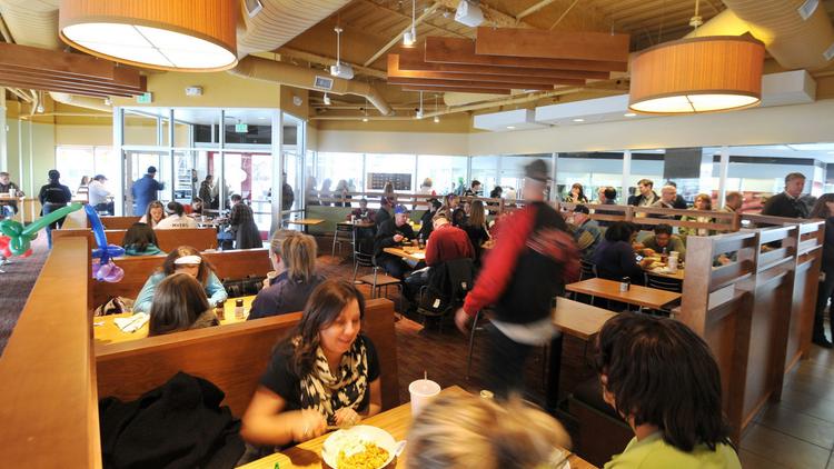 Noodles Company To Close 55 Restaurants Denver Business Journal Patrons Dine Inside A Noodles Co Restaurant