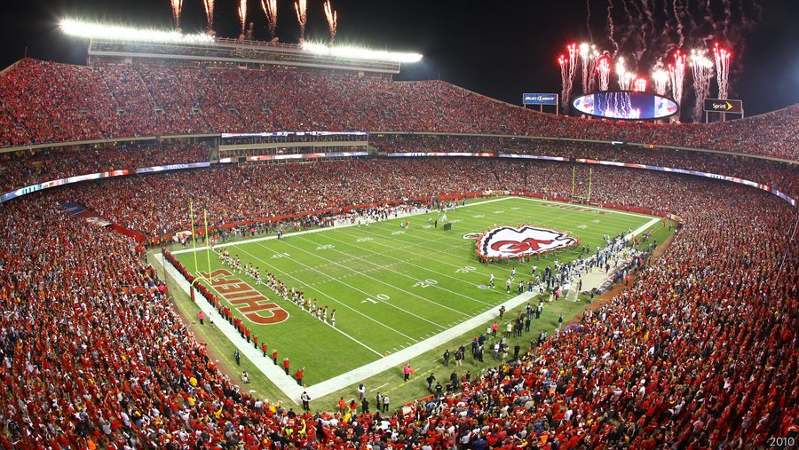 NFL Football Stadiums - Kansas City Chiefs Stadium - Arrowhead Stadium