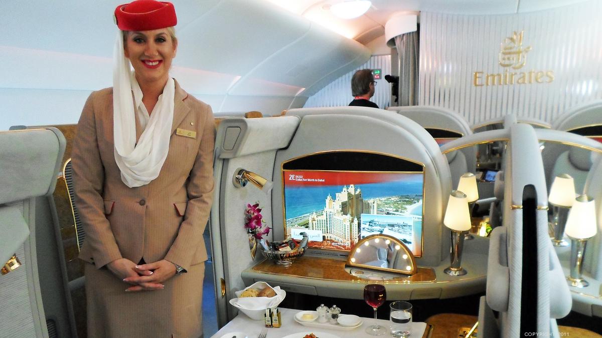 A look inside the luxurious Emirates A380 that touched down at D/FW ...