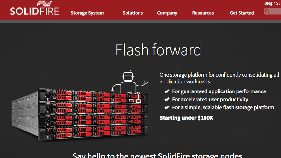 Solidfire Example SolidFire website