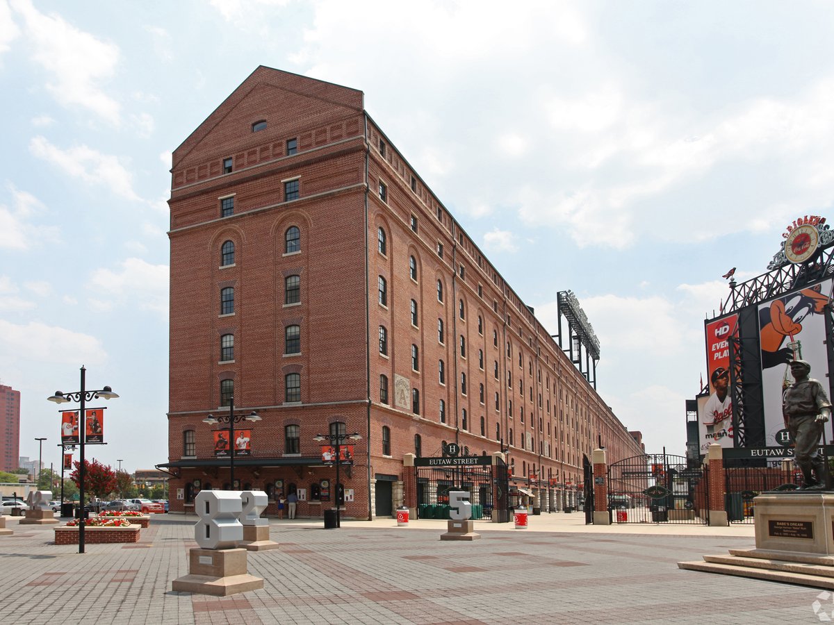 Eutaw Street Oriole Park Camden Yards Print on Wood 